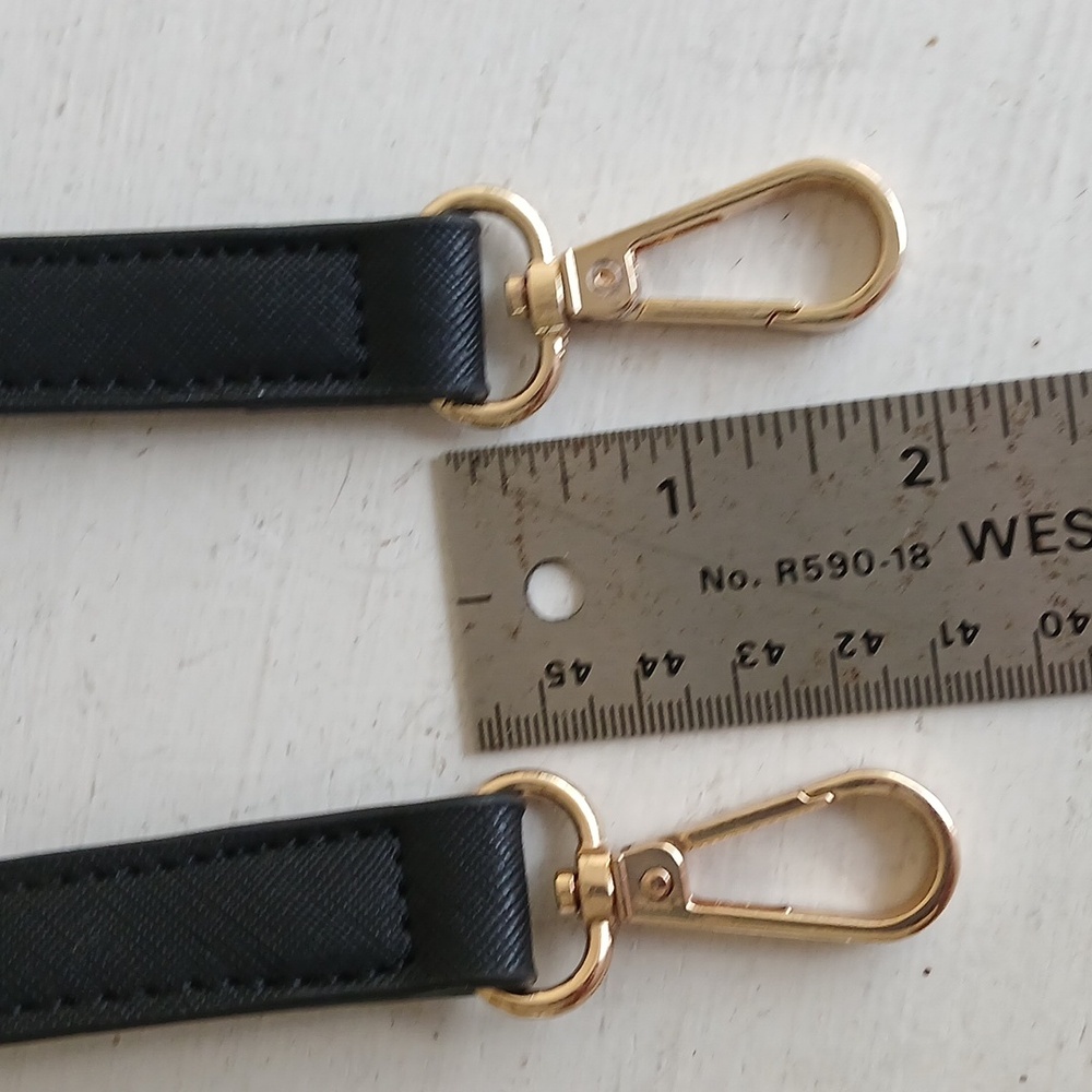 Black Strap Gold Hardware Replacement Crossbody B… - image 2